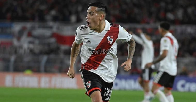 Barco fue titular en el Superclásico ante Boca. Foto: Instagram @barco.ezequiel