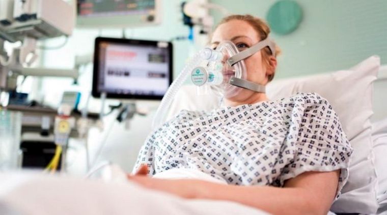 Paciente con covid-19 (imagen meramente ilustrativa).