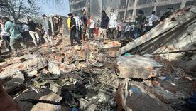Destrucción tras la tragedia del vuelo de Air India Destrucción tras la tragedia del vuelo de Air India
