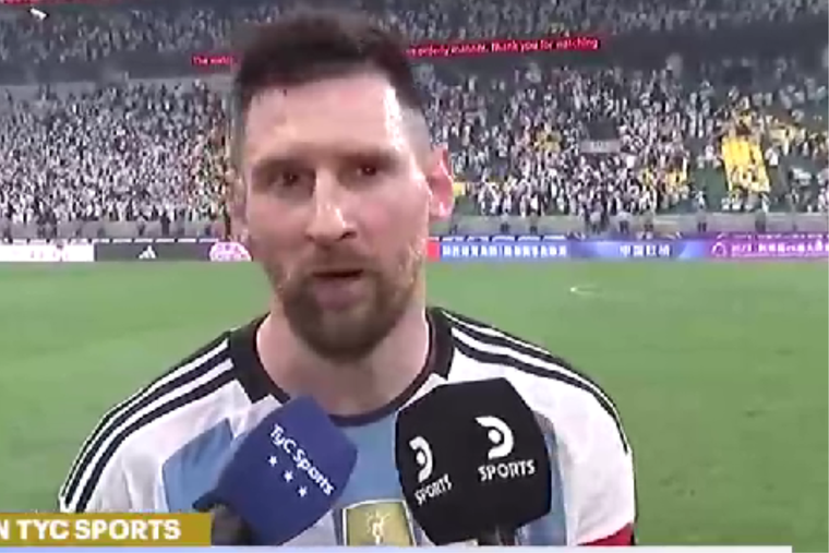 Messi aseguró que es difícil pensar en el próximo Mundial por su edad Foto: TyC Sports