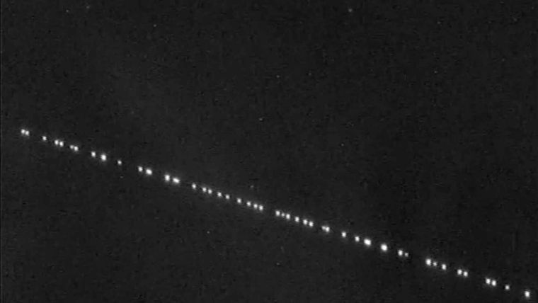 Las luces sorprendieron a todos la noche del jueves 6 de enero.