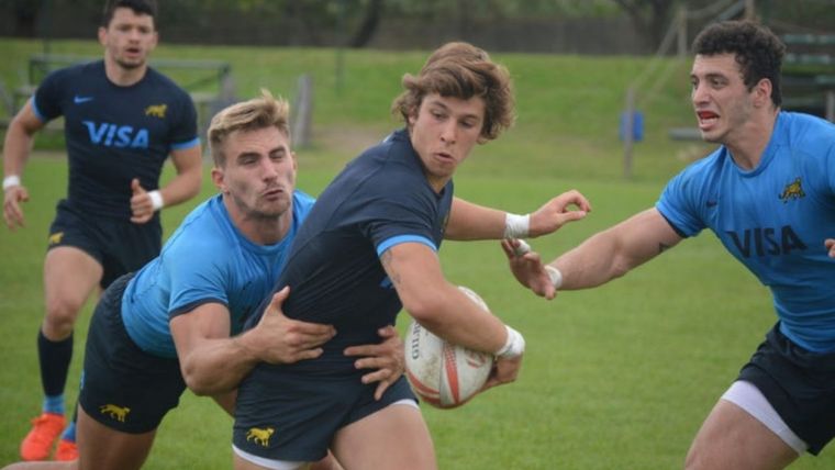 Maximiliano Filizzola con Los Pumas 7s.
