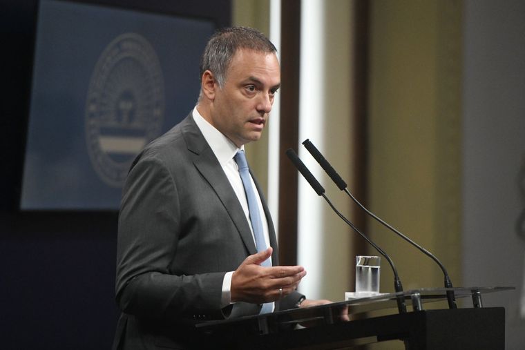 El vocero anunció hace minutos la noticia Foto: Prensa Presidencia