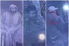 Las imágenes de los autores del robo que captaron las cámaras de seguridad en la vivienda de la víctima. Foto: MDZ.