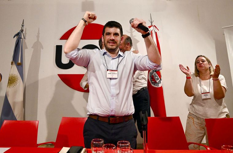 El intendente de Venado Tuerto y vicepresidente de la UCR santafesina, Leonel Chiarella, tras ser designado como nuevo titular del radicalismo nacional.