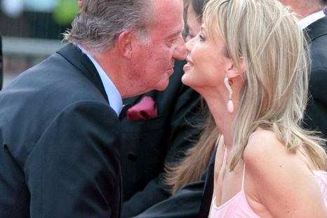 Corina y el entonces Rey Juan Carlos.