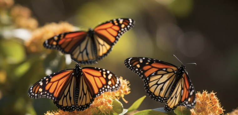 Las calendulas, entre otras flores, atraen a las mariposas Foto: Shutterstock