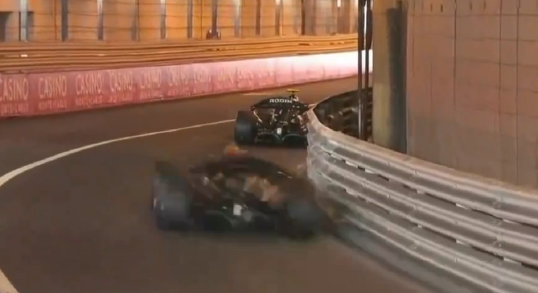 El francés evitó un severo accidente. Foto: Captura