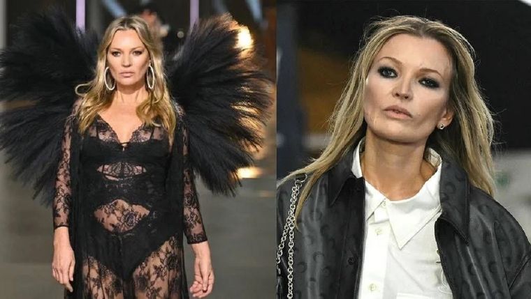 ¿La misma supermodelo? ¿Cuál es Kate Moss y cuál su doble? Foto: BBC