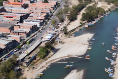 El alambrado iría desde la terminal del pueblo a la oficina de Migraciones Foto: Agencia Noticias Argentinas