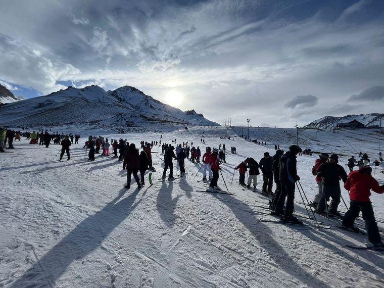 En Las Leñas nieva desde este jueves a la madrugada Foto: MDZ.