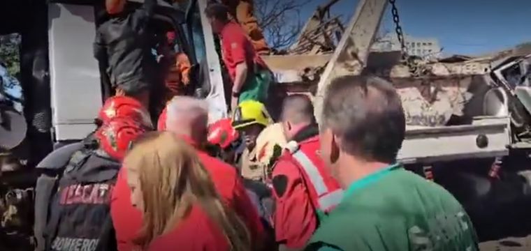 Los heridos fueron trasladados al Hospital Penna. Foto: Captura de pantalla