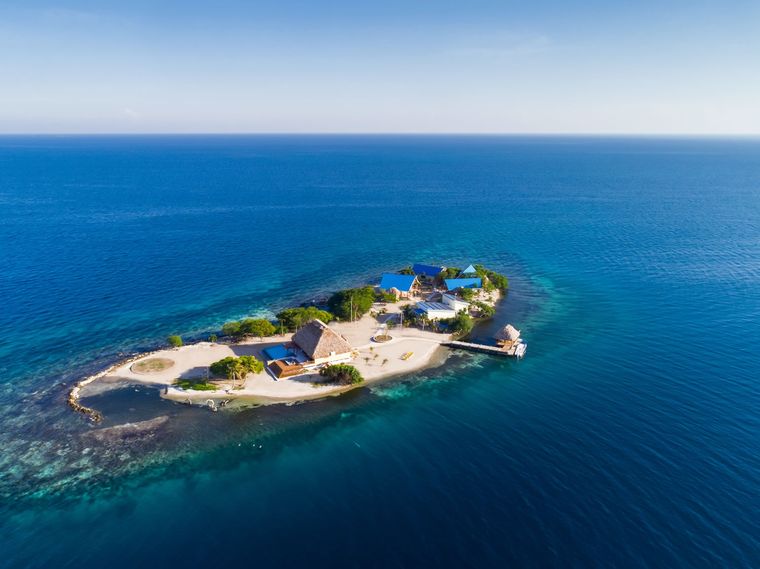Ubicada en el mar Caribe, a 15 minutos de Belice.