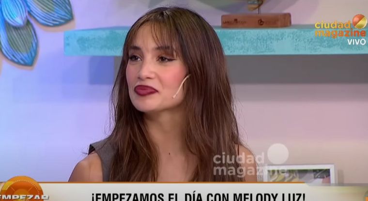 Melody Luz explicó por qué no muestra a su hija Venezia La niña que tuvo con Alex Caniggia acaba de cumplir un año Foto: Captura de TV