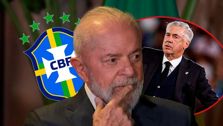 Lula apuntó contra la decisión de la CBF de contratar a Ancelotti como DT. Foto: EFE y Paladar Negro