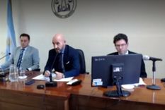 Los jueces a cargo del debate.