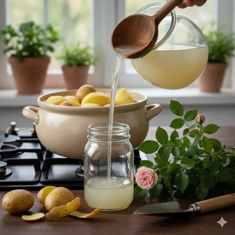 Un líquido mágico para las plantas. Fuente: IA Gemini.