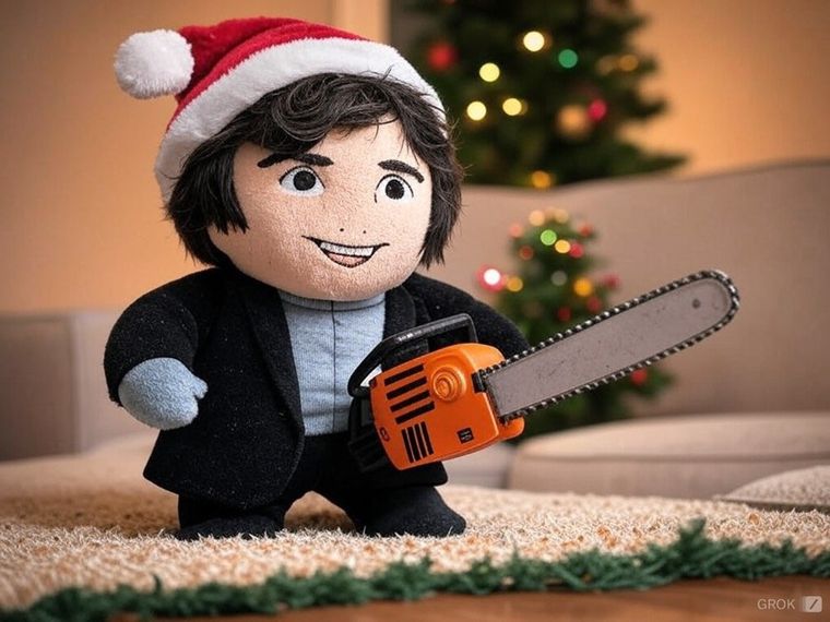 Uno de los mensajes que compartió el presidente Javier Milei por Navidad. Foto: Gentileza.