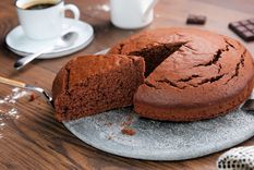 Admira este exquisito bizcocho bien húmedo y chocolatoso ¡vegano! Admira este exquisito bizcocho bien húmedo y chocolatoso ¡vegano!