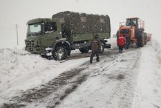 Cuatro uniformados fueron rescatados por efectivos de Gendarmería Foto: Ministerio de Seguridad