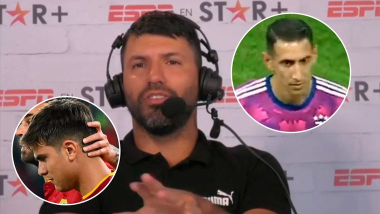 Sergio Agüero El Kun se refirió a las lesiones de Di María y Dybala.