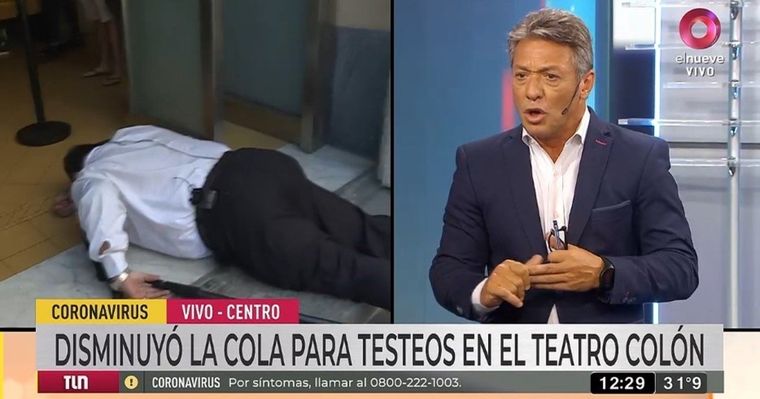 El movilero de El Nueve que se descompensó mientras salía al aire