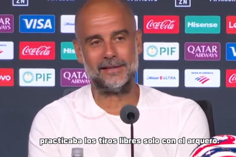 Pep Guardiola elogió al Diablito Echeverri tras el gol de tiro libre. Pep Guardiola elogió al Diablito Echeverri tras el gol de tiro libre.