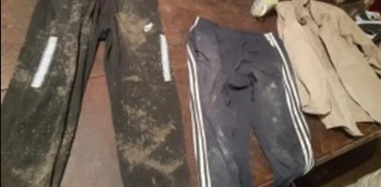 La ropa encontrada en el operativo