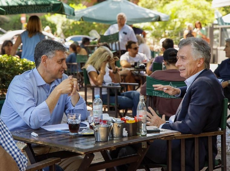 La reunión entre los primos Macri realizada este jueves Foto: Twitter @JorgeMacri