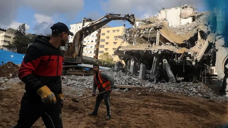 Los esfuerzos para la reconstrucción de Gaza avanzan lentamente. Foto: GETTY IMAGES
