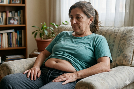 El ejercicio clave para terminar con la barriga colgante. Fuente: IA Gemini. El ejercicio clave para terminar con la barriga colgante. Fuente: IA Gemini.