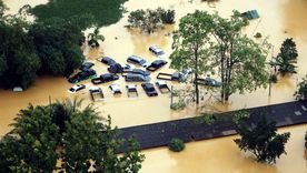 Muchas lluvias en Tailandia trajeron inundaciones severas y muertos. Foto Efe