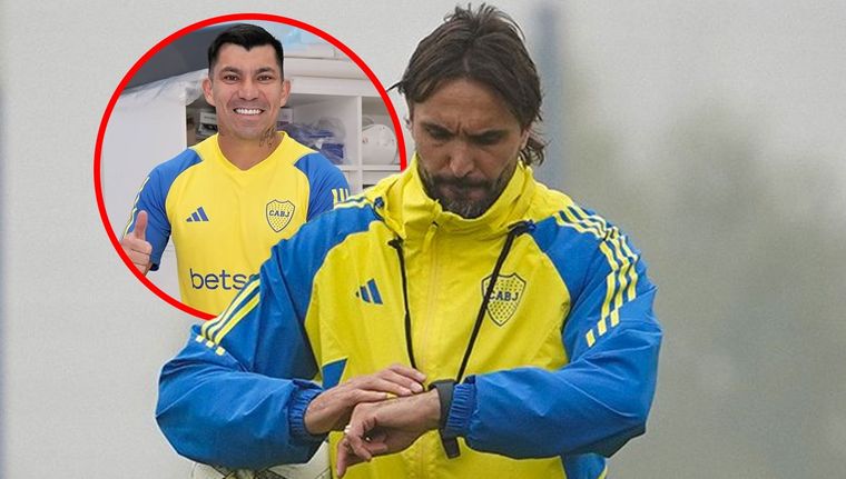 Diego Martínez elogió a Medel Foto: Boca Juniors