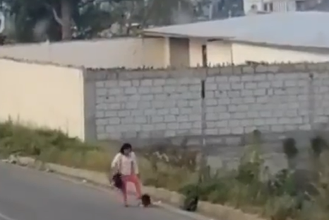 El momento del hecho Foto: Captura de video