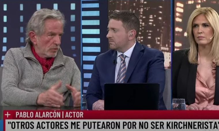 Pablo Alarcón destrozó a los actores kirchneristas El actor habló de los colegas que militan para el Gobierno nacional Foto: Captura de TV
