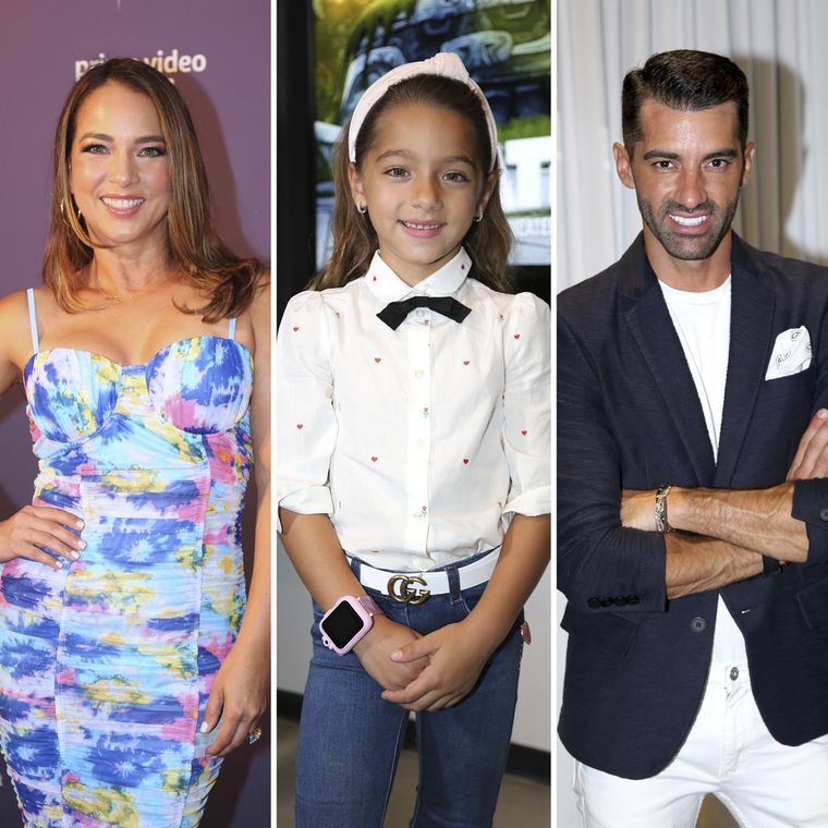 Adamari López, Alaïa y Toni Costa