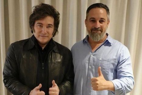 Javier Milei y Santiago Abascal en su encuentro en Madrid Javier Milei y Santiago Abascal en su encuentro en Madrid