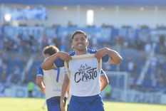 Nahuel Ulariaga festeja su gol, el 2 a 0 de Godoy Cruz, con una dedicatoria bastante especial. Nahuel Ulariaga festeja su gol, el 2 a 0 de Godoy Cruz, con una dedicatoria bastante especial.