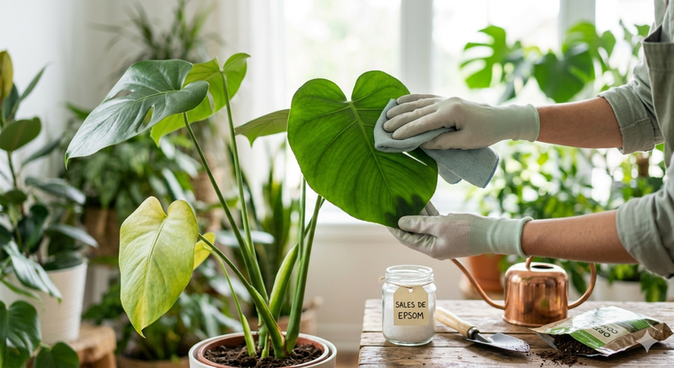 Secreto para recuperar las hojas verdes. Fuente: IA Gemini.