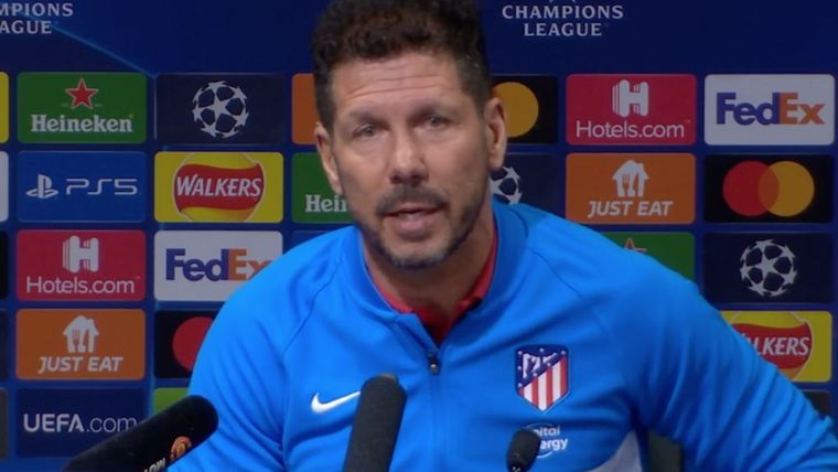 Simeone se refirió a las duras críticas que recibió por su planteo en el partido de ida entre Atlético de Madrid y Manchester City.