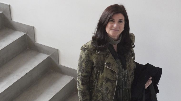 Gabriela Testa en los estudios de MDZ. Foto: Rodrigo DAngelo / MDZ