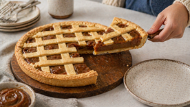 Esta pastafrola de dulce de leche se ganará tu corazón