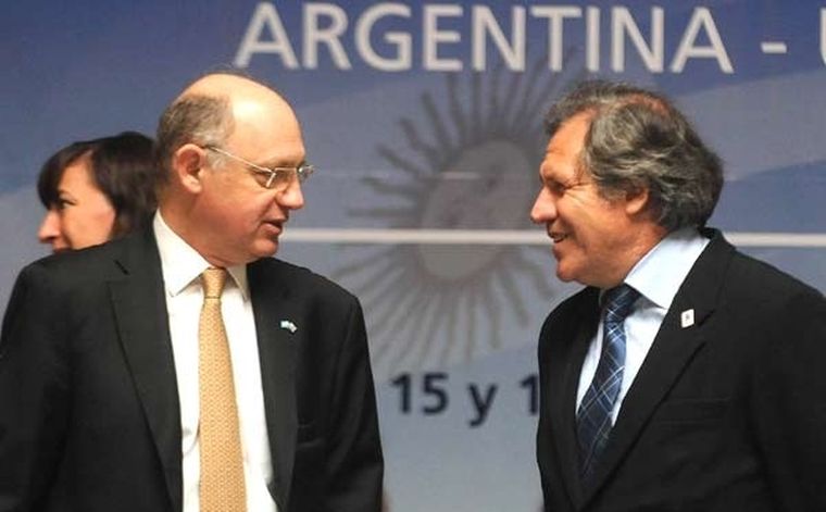 Cancilleres argentino y uruguayo, Héctor Timerman y Luis Almagro.