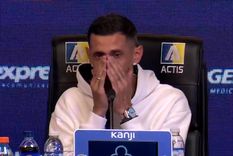 Ángel Di María no pudo contener su emoción en la conferencia de prensa. Ángel Di María no pudo contener su emoción en la conferencia de prensa.