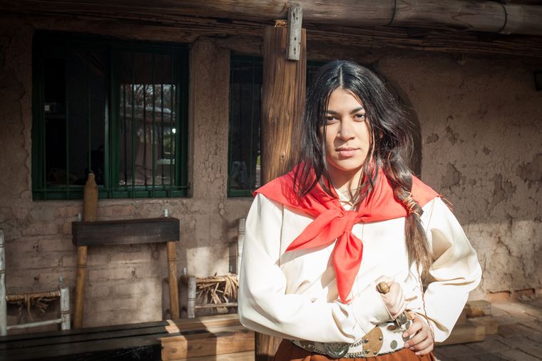 Una escena del rodaje que se hizo para hoy, 9 de julio, en Las Heras. Foto: Municipalidad de Las Heras