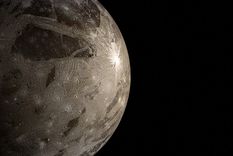 Ganímedes es la luna más grande del Sistema Solar. Foto: Shutterstock