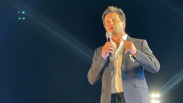 Fernando Porretta, durante la fiesta de este viernes. 