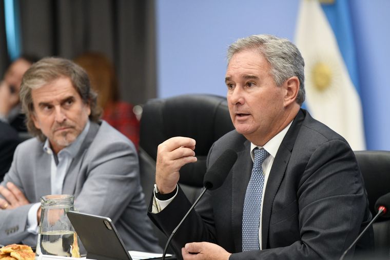 Pablo Quirno, actual canciller, en el Congreso