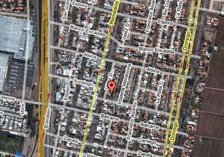 La garita de seguridad está ubicada en calle Balcarce al 300. Foto: Captura de Google Maps