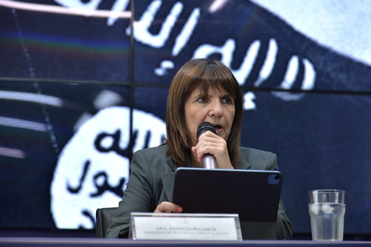 La ministra de Seguridad, Patricia Bullrich. Foto: Ministerio de Seguridad